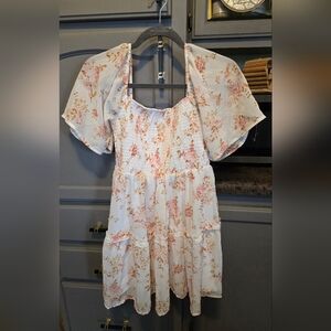 Justify Floral Dress with Pink and Cream Tones